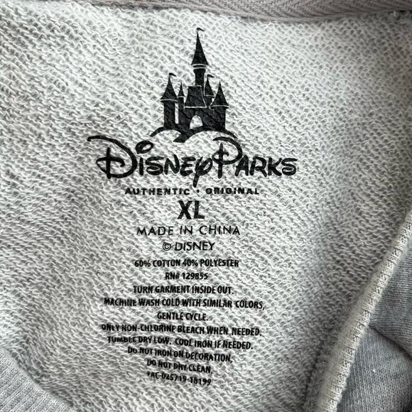 Disney Parks Mickey Mouse Short Sleeve Crewneck Sweatshirt in Gray, Size XL - Picture 3 of 9